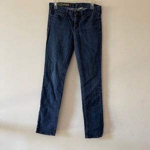 J.Crew Dark Wash Mid Rise Straight Leg Skinny Stretch Jeans Size 27